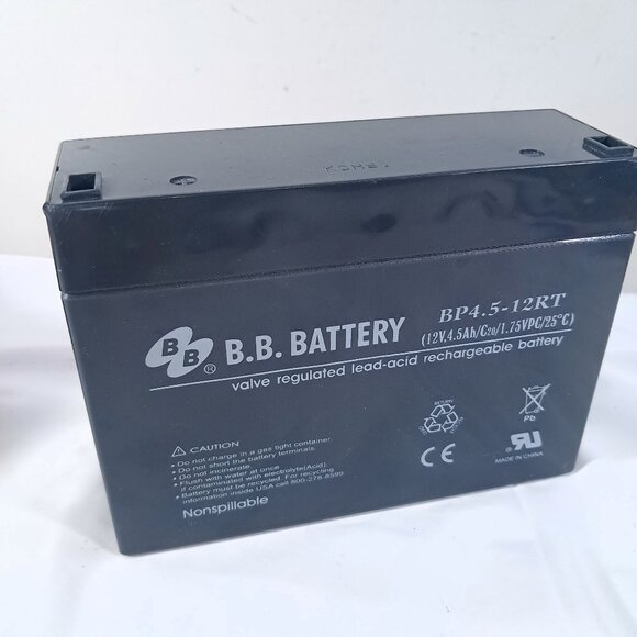 BB BP4.5-12RT 12V 4.5Ah RT Replacement Battery UNTESTED FOR PARTS REPAIR - Picture 1 of 6